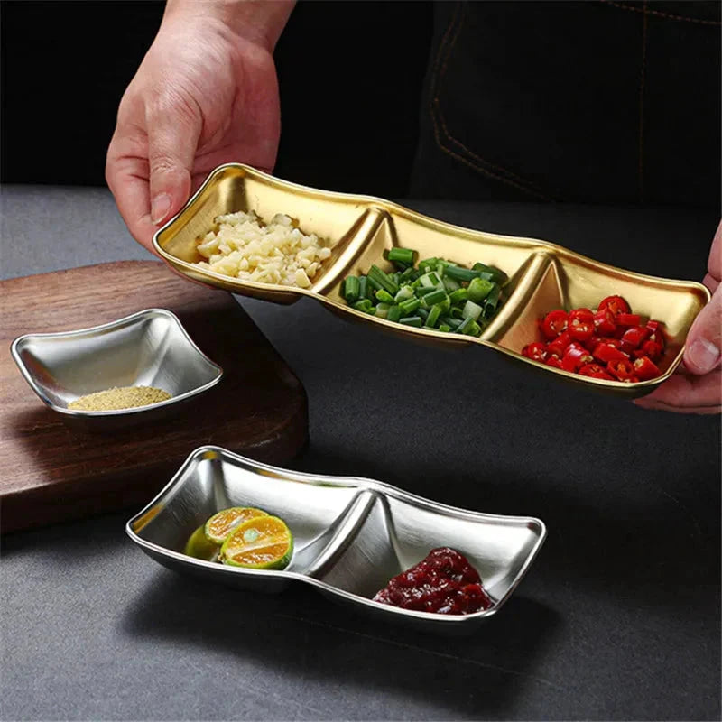 Stainless Steel Seasoning Dish Hot Pot Dipping Bowl Condiment Tray by Bowlift