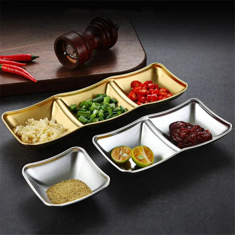 Stainless Steel Seasoning Dish Hot Pot Dipping Bowl Condiment Tray by Bowlift