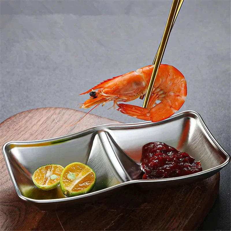 Stainless Steel Seasoning Dish Hot Pot Dipping Bowl Condiment Tray by Bowlift