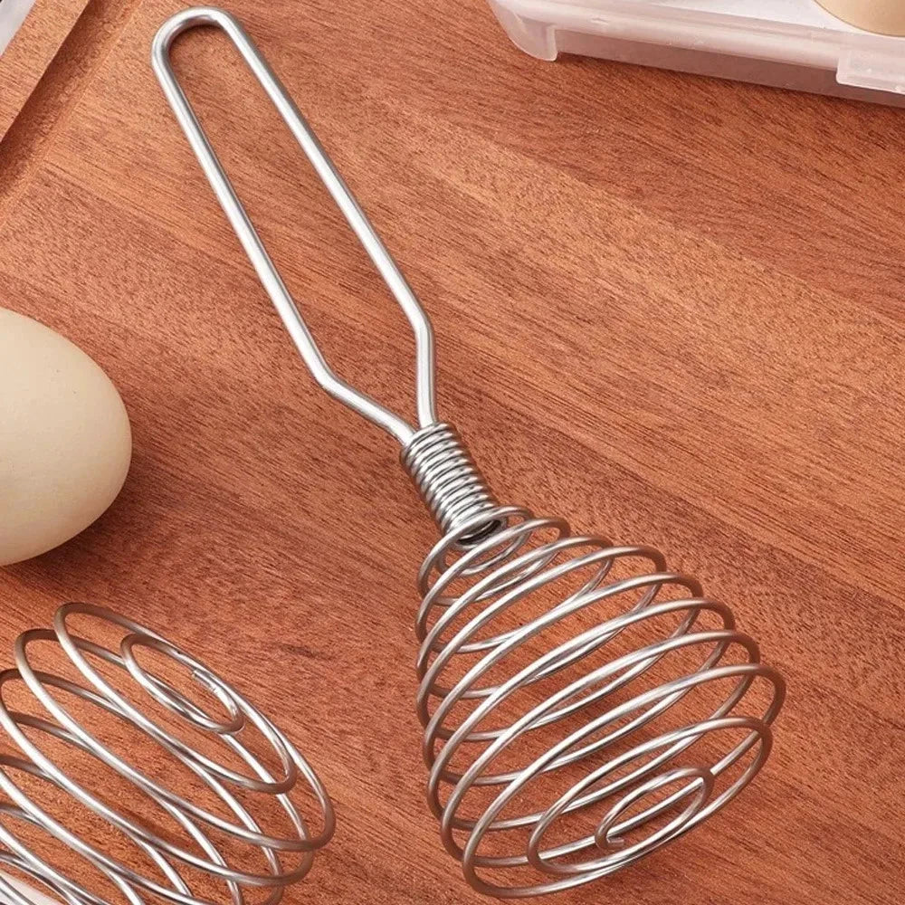Stainless Steel Spiral Whisk Manual Blender Cooking Egg Sauce Stirrer by Bowlift