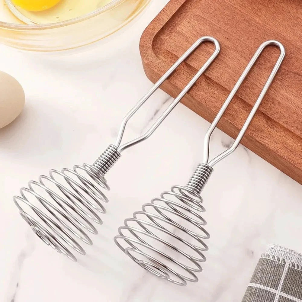 Stainless Steel Spiral Whisk Manual Blender Cooking Egg Sauce Stirrer by Bowlift
