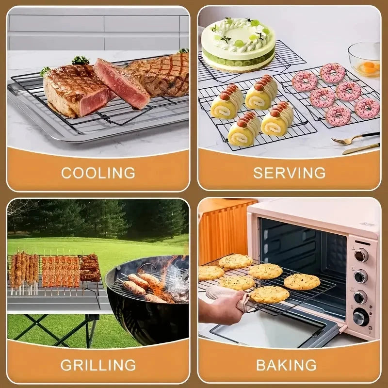 Stainless Steel Stackable Cooling Rack Nonstick Baking Cooling Grid by Bowlift
