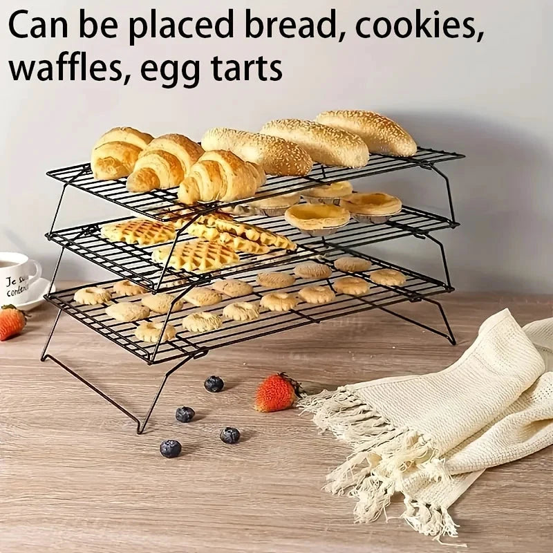 Stainless Steel Stackable Cooling Rack Nonstick Baking Cooling Grid by Bowlift