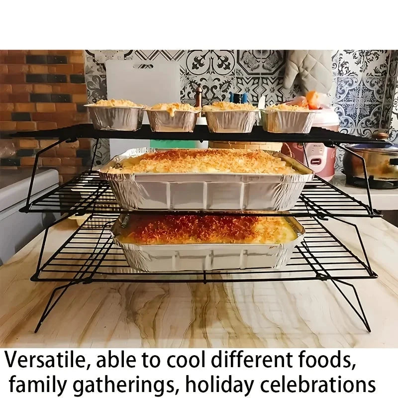 Stainless Steel Stackable Cooling Rack Nonstick Baking Cooling Grid by Bowlift