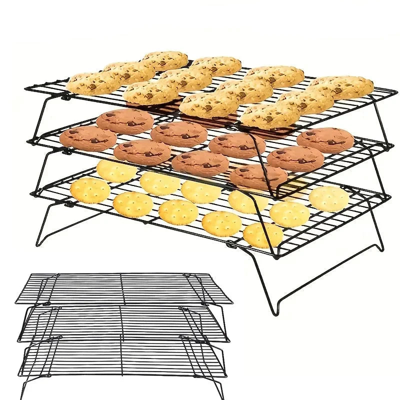 Stainless Steel Stackable Cooling Rack Nonstick Baking Cooling Grid by Bowlift