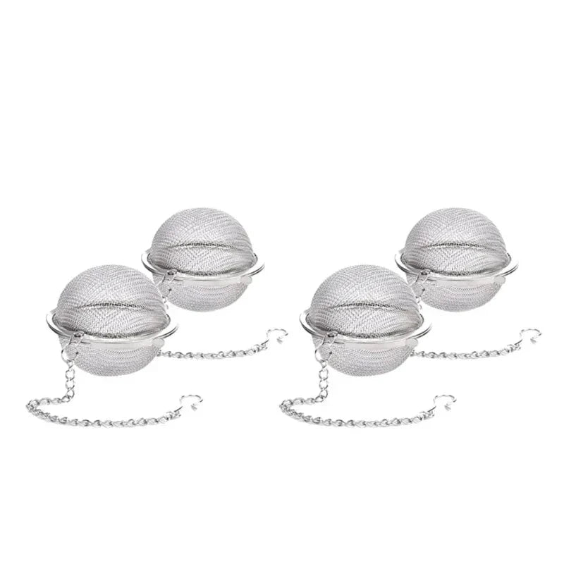 Stainless Steel Tea Ball Infuser Mesh Loose Tea Strainer with Chain by Bowlift