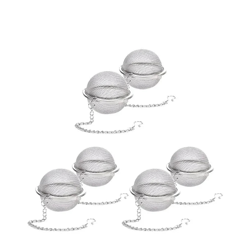 Stainless Steel Tea Ball Infuser Mesh Loose Tea Strainer with Chain by Bowlift