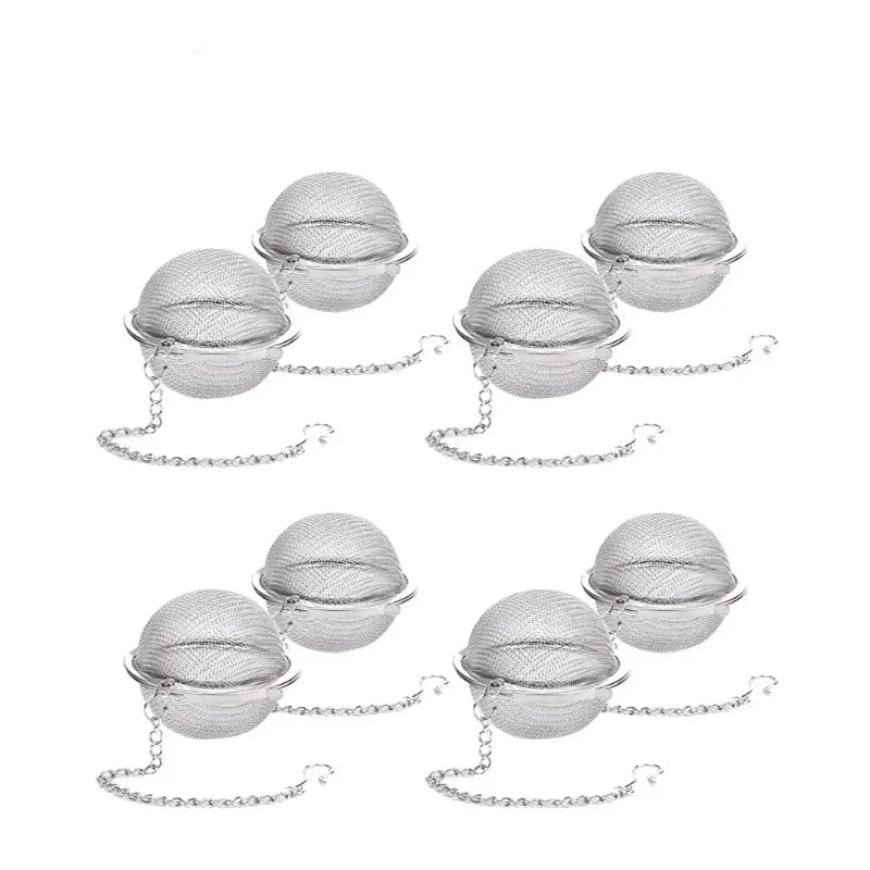 Stainless Steel Tea Ball Infuser Mesh Loose Tea Strainer with Chain by Bowlift