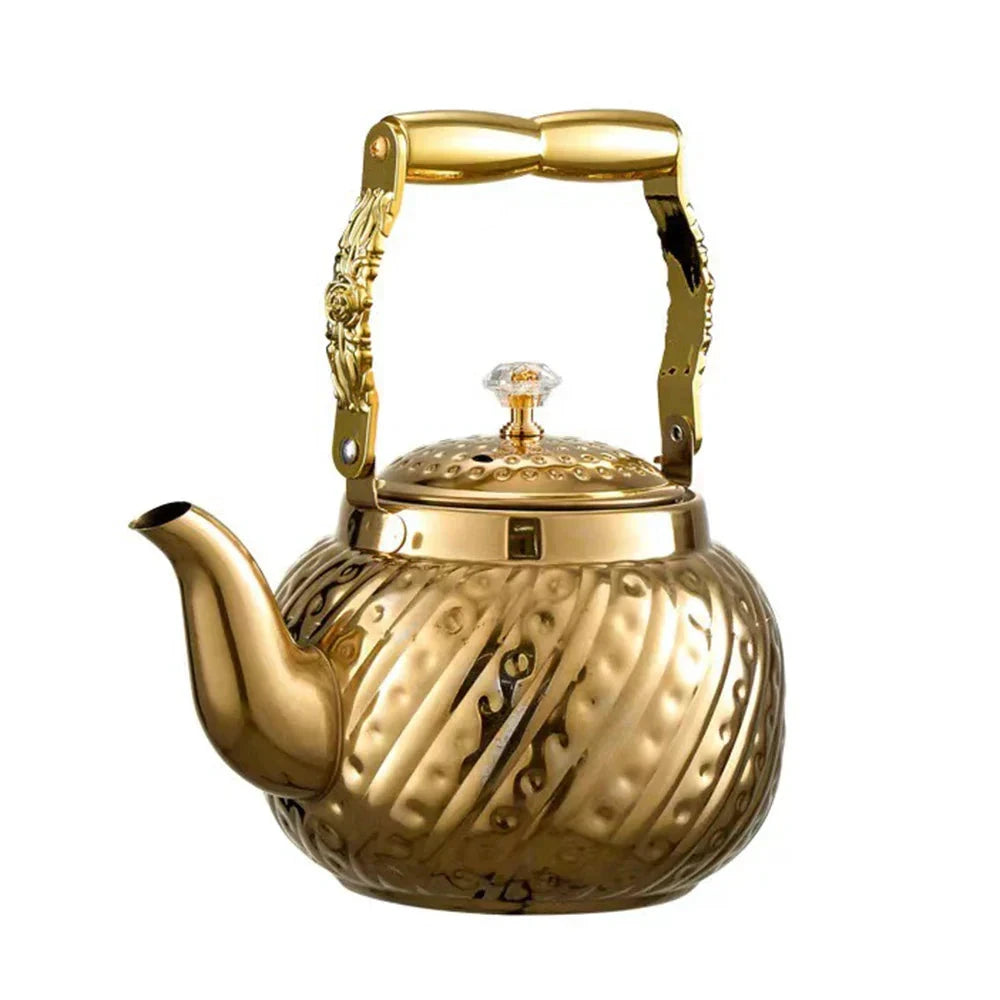 Stainless Steel Teapot with Tea Strainer Large Capacity Water Kettle by Bowlift