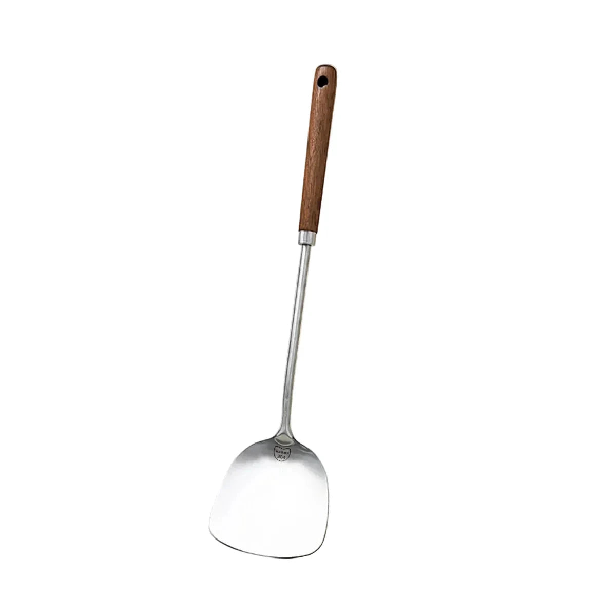 Stainless Steel Turner Wooden Handle Spatula Kitchen Cooking Utensils by Bowlift