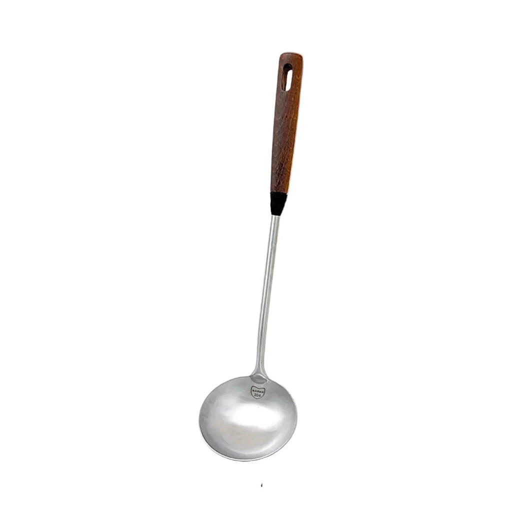 Stainless Steel Turner Wooden Handle Spatula Kitchen Cooking Utensils by Bowlift