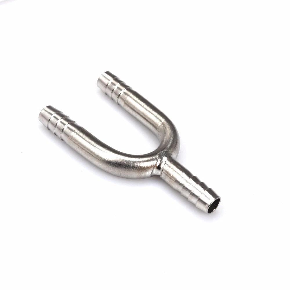 Stainless Steel U Shaped Hose Barb Tee 3 Way Beer Hose Connector by Bowlift