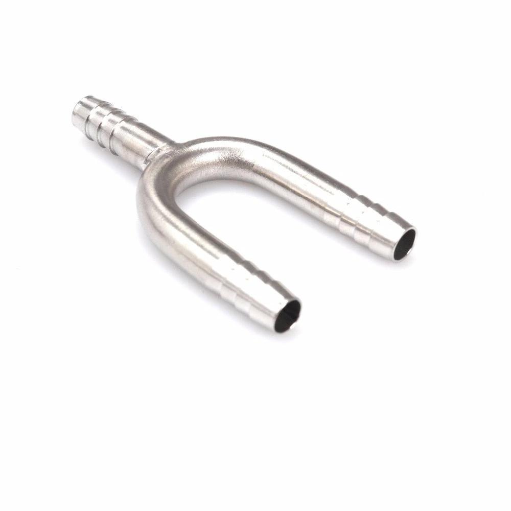 Stainless Steel U Shaped Hose Barb Tee 3 Way Beer Hose Connector by Bowlift