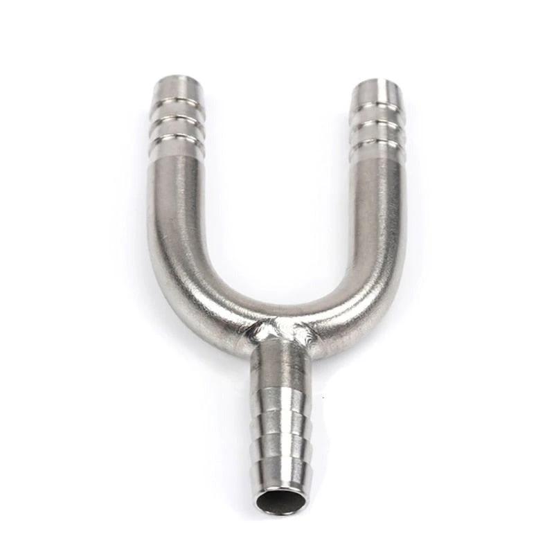 Stainless Steel U Shaped Hose Barb Tee 3 Way Beer Hose Connector by Bowlift