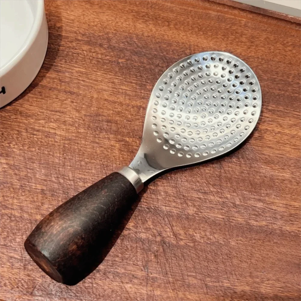 Stainless Steel Vertical Rice Shovel Spatula Wooden Handle Rice Spoon by Bowlift