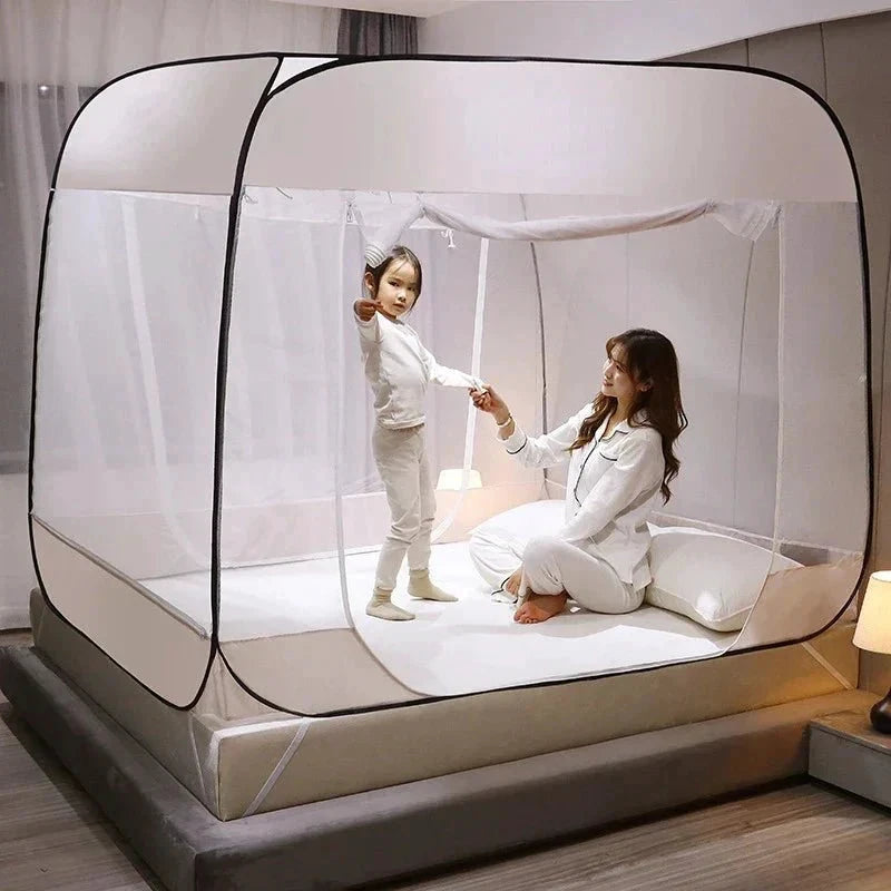 Starry Gray Mosquito Net – No-Installation Insect Protection for Relaxed Indoor and Outdoor Nights by BowLift