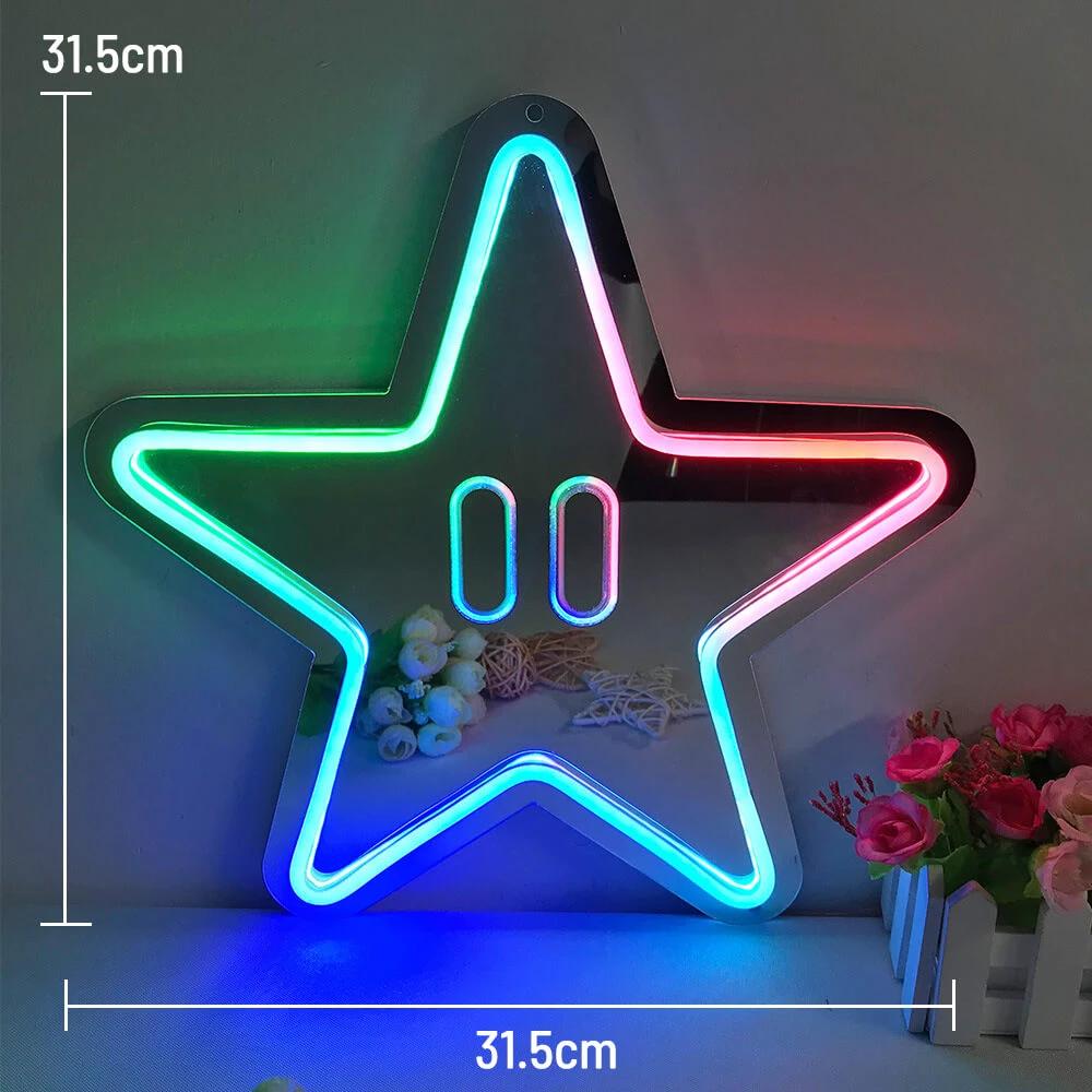 Mirror Neon Sign for Home&Shop Decor by Neonchics
