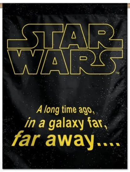 StarWars Flag -Star Wars Fag-3x5 FT Banner-100% polyester-2 Metal Grommets by flagsshop