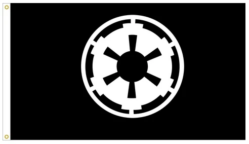 Galactic Empire Star Wars Flag -StarWars Fag-3x5 FT Banner-100% polyester-2 Metal Grommets by flagsshop