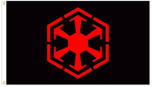 Galactic Empire Star Wars Flag -StarWars Fag-3x5 FT Banner-100% polyester-2 Metal Grommets by flagsshop
