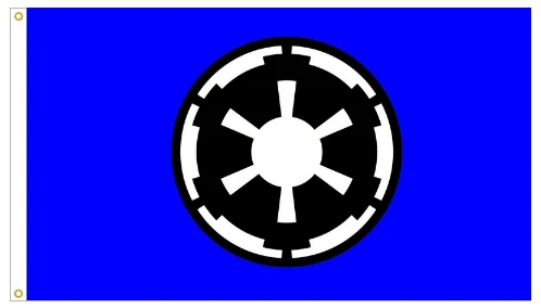 Galactic Empire Star Wars Flag -StarWars Fag-3x5 FT Banner-100% polyester-2 Metal Grommets by flagsshop