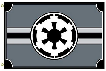 Galactic Empire Star Wars Flag -StarWars Fag-3x5 FT Banner-100% polyester-2 Metal Grommets by flagsshop