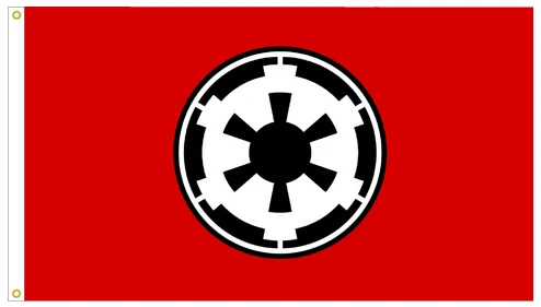 Galactic Empire Star Wars Flag -StarWars Fag-3x5 FT Banner-100% polyester-2 Metal Grommets by flagsshop