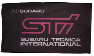 Subaru STI Flag-3x5 FT Banner-100% polyester Subaru Tecnica International banner by flagsshop