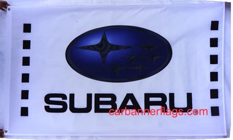 Subaru Flag-Subaru STI Flag-3x5FT WRX Banner-100% polyester by flagsshop