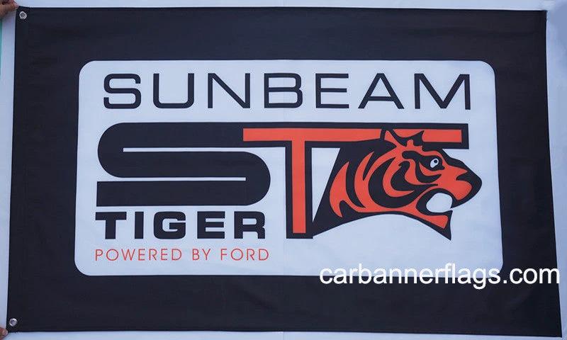 Sunbeam Tiger Flag-3x5ft Banner-100% polyester-Black by flagsshop