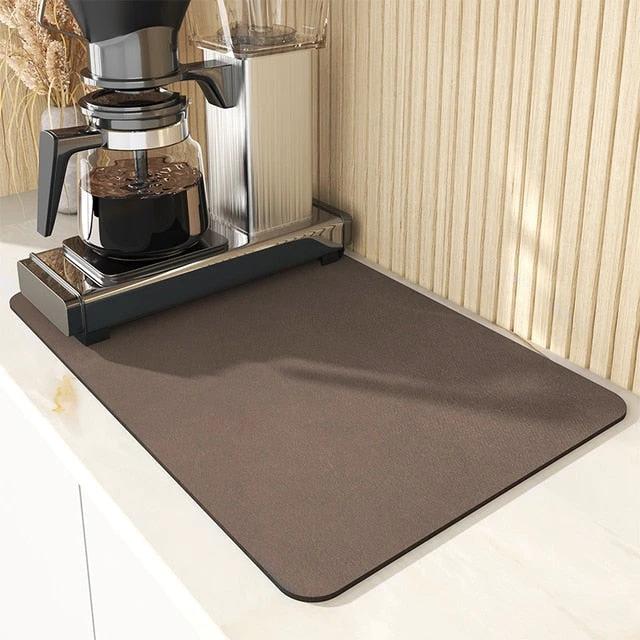 Super Absorbent Draining Mat Kitchen Bathroom Faucet Absorbent Mat by Bowlift