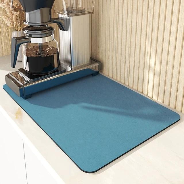 Super Absorbent Draining Mat Kitchen Bathroom Faucet Absorbent Mat by Bowlift