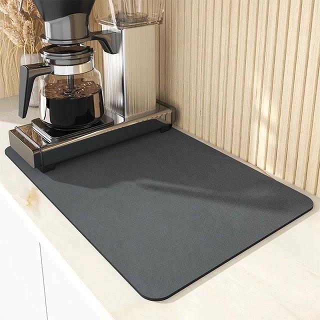 Super Absorbent Draining Mat Kitchen Bathroom Faucet Absorbent Mat by Bowlift