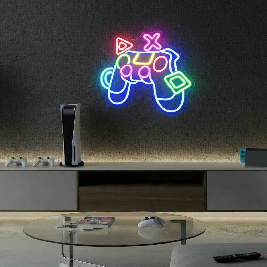 Game Controller Neon Sign Led Neon Sign for Wall Decor by Neonchics