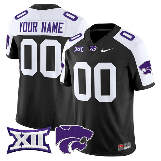 Custom Kansas State Wildcats Jersey Name, Number 2025 Limited Stitched Black Alter by My Store