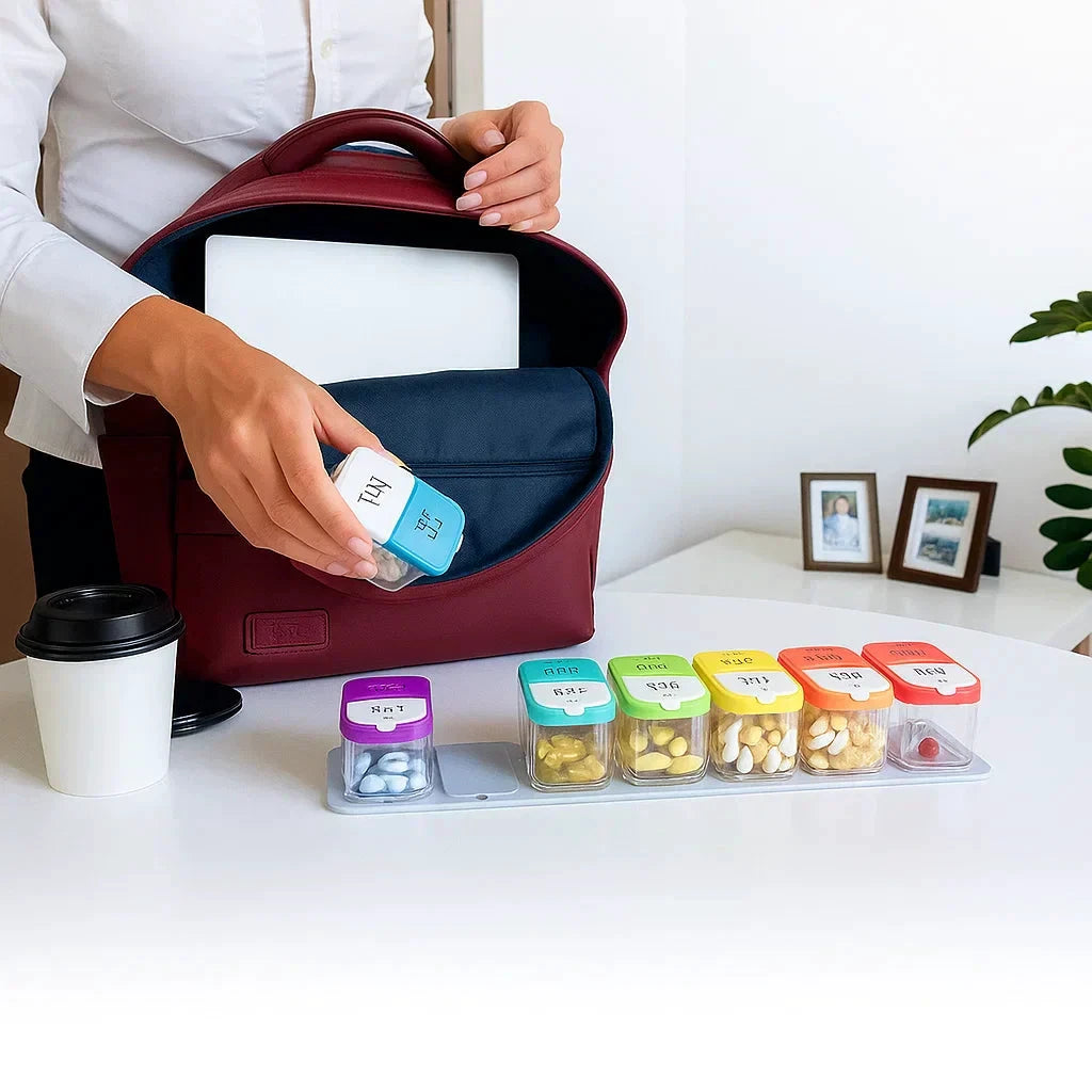 Large 7-Day Case – Moisture-Proof BPA-Free Compartments – Ideal for Seniors & Carers Bowlift by Bowlift