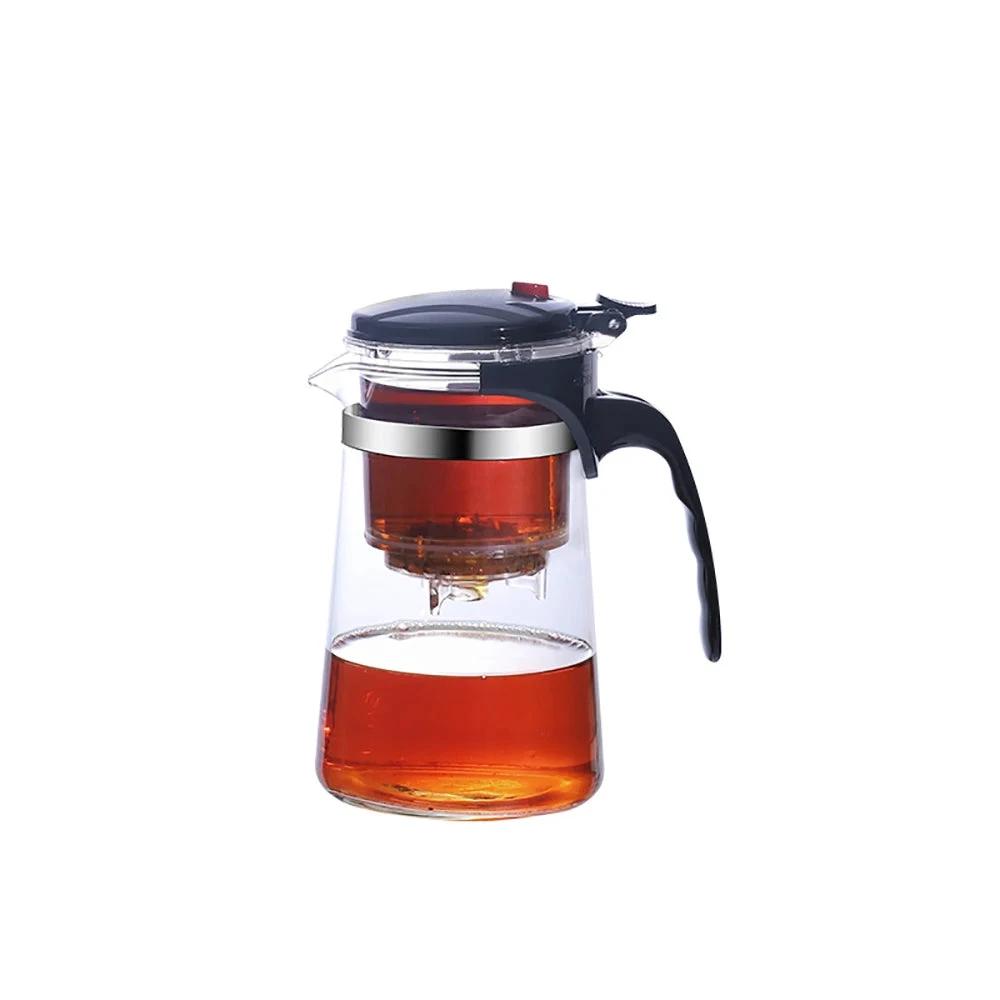 Tea Pot For Tea With Infuser Glass Kettle Heat Resistant Teapot by Bowlift