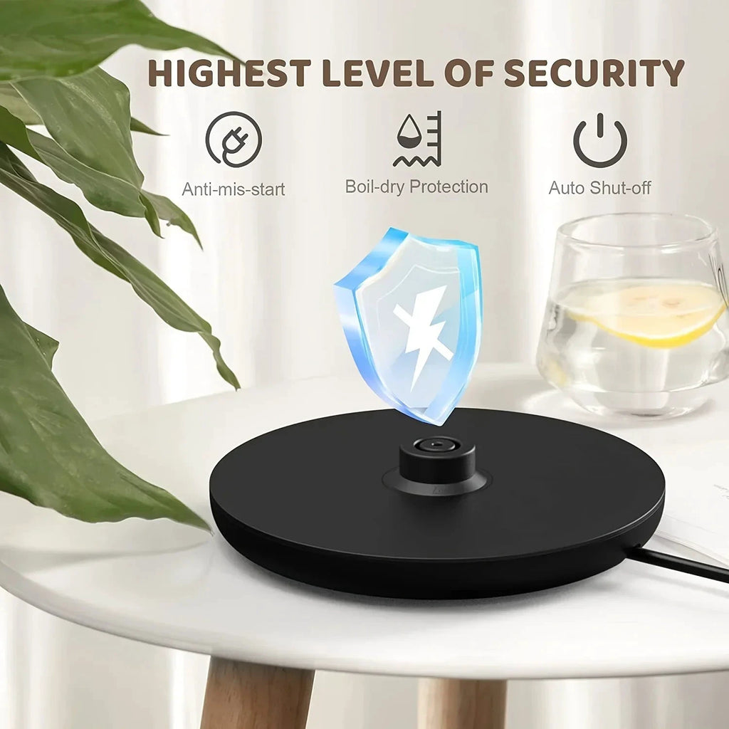 Temperature Control and LED Display Stainless Steel Electric Kettle by Bowlift