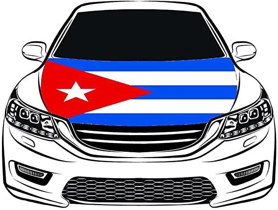 Cuba National Flag ,Car Hood Cover Flag The Republic of Cuba , Engine Banner,3.3X5ft/6X7FT,100% Polyester Elastic Fabrics Can be Washed,La República de Cuba National Flag by flagsshop