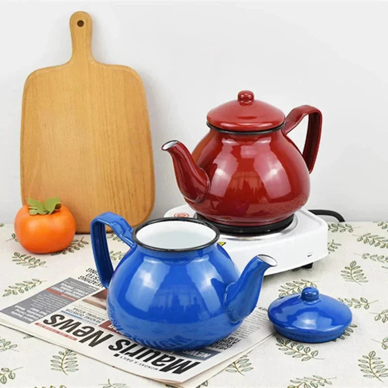Thickened Enamel Boiling Kettle Induction Gas Stoves Teapot Coffee Pot by Bowlift