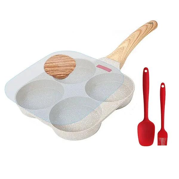 Thickened Omelet Egg Frying Pan with Lid Nonstick 4 Cups Pancake Pan by Bowlift