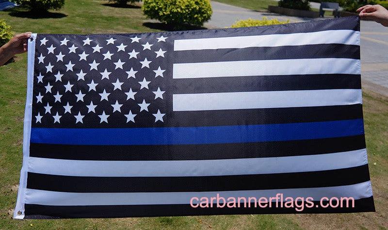 US Flag,Thin Blue Line USA American Flag-3x5FT Blue Lives Matter US American Police Flags-Honoring Law Enforcement Officers Banners by flagsshop