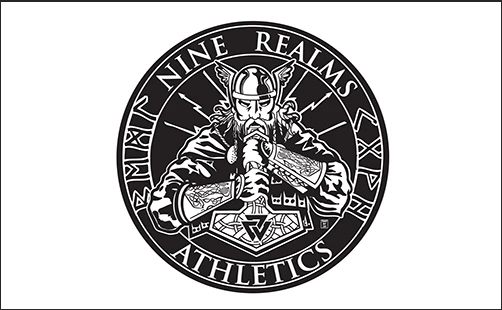 Thor flag Nine Realms Athletics Flag-3x5 FT Class thor Banner-100% polyester-2 Metal Grommets by flagsshop