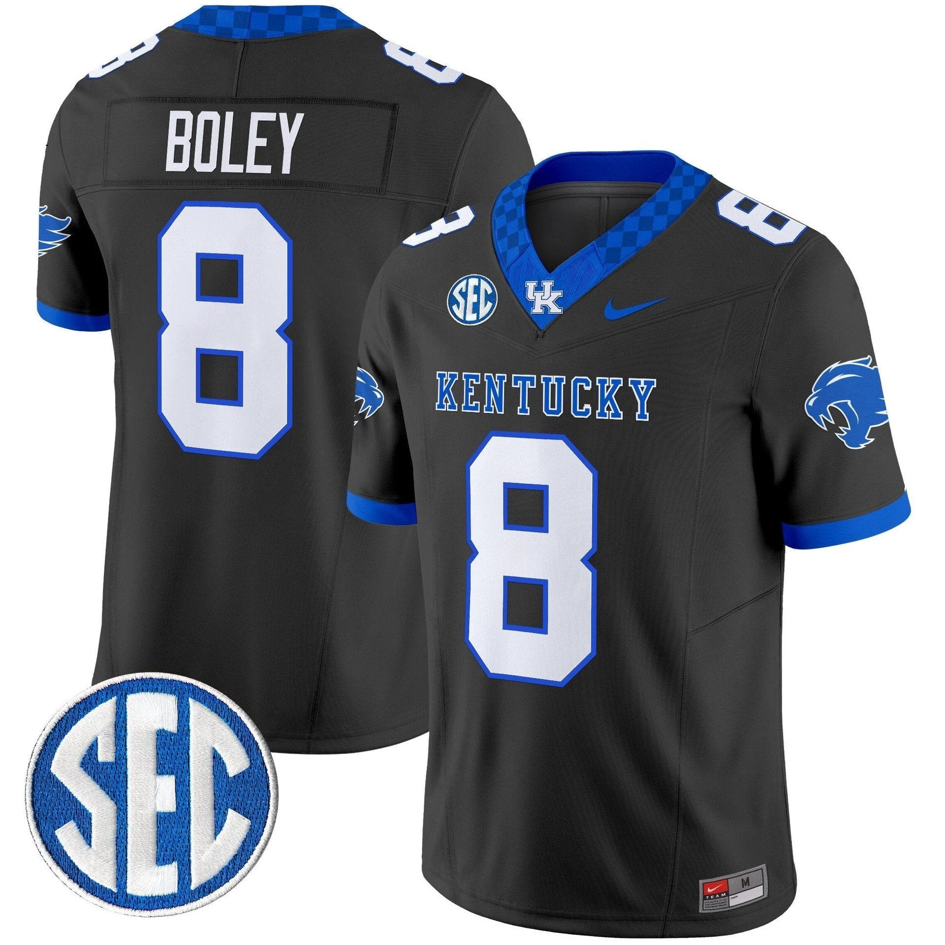 Cutter Boley Jersey #8 Kentucky Wildcats 2025 Limited Stitched Black by My Store
