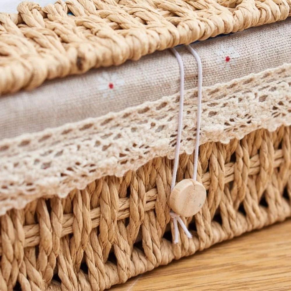Lunor Braided Woven Tissue Box by Casa & Beyond