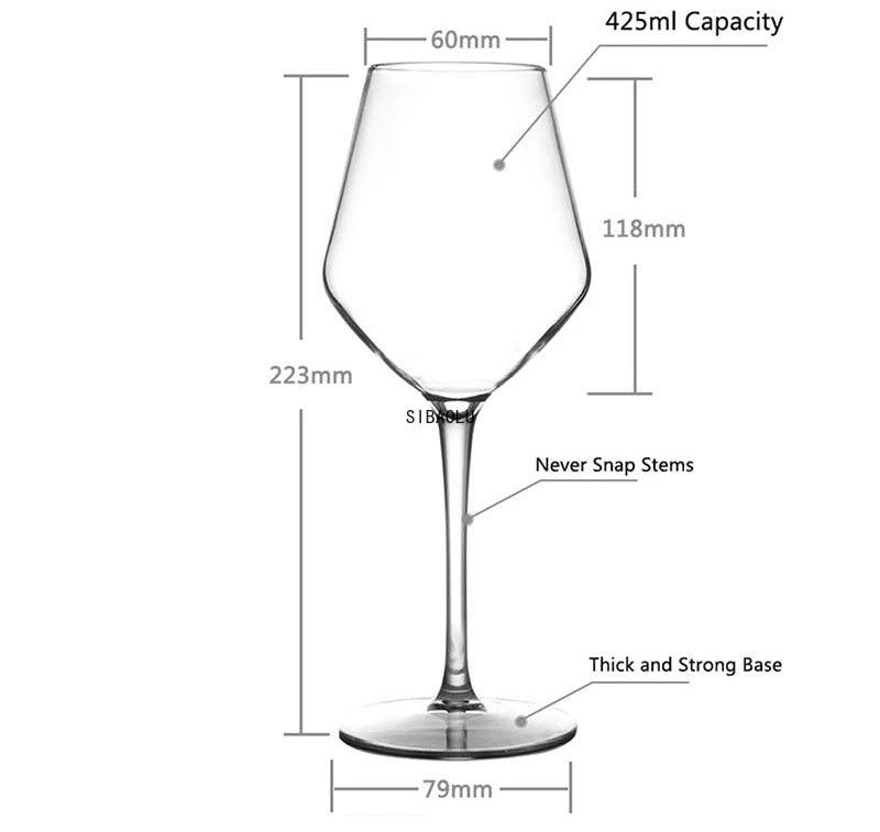 Transparent Unbreakable Silicone Plastic Wine Glass Goblet Cups by Bowlift