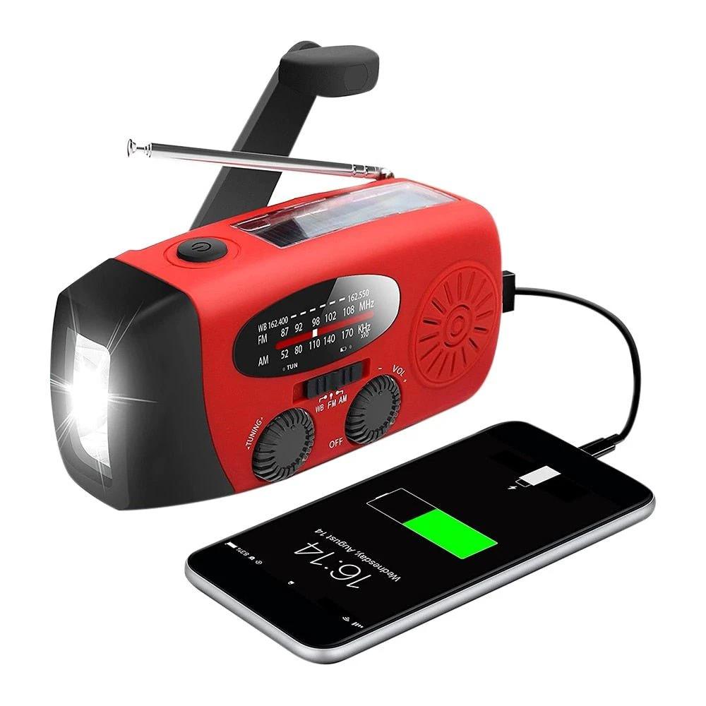All-in-One Emergency Radio with Solar Power & Power Bank – Be Prepared Anytime, Anywhere by BowLift