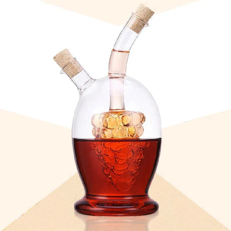 Two-in-one Glass Oil Pot Heat-resistant Glass Bottle Cork Lid by Bowlift