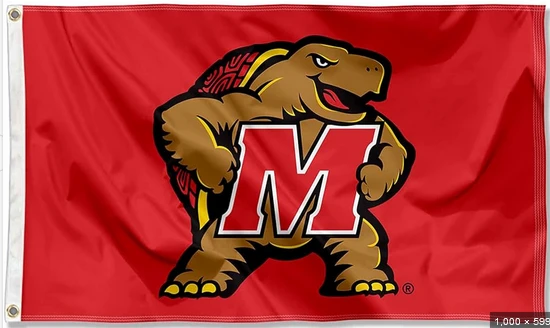 Maryland Terrapins Flag -UMD flag banner 3x5ft ,NCAA University of Maryland flag by flagsshop