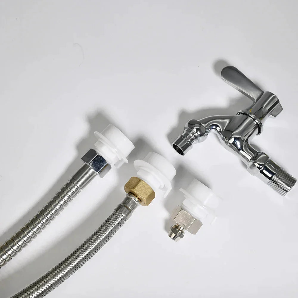 Universal Water Faucet Hose Connector Quick Connect Fitting Tap Adapter by Bowlift